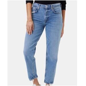 AGOLDE Kye Mid Rise Straight Crop Jeans 32x27 Premium Denim Organic Cotton